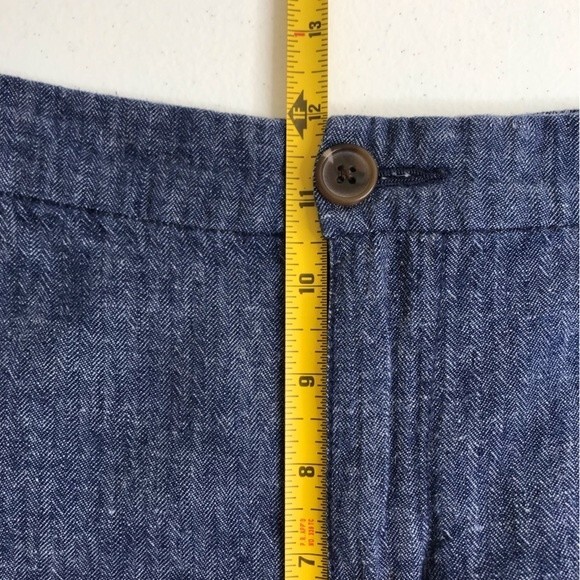 Old Navy Everyday Shorts Chambray Linen Blend Women's 16 High Waist 5" Inseam - Picture 9 of 14